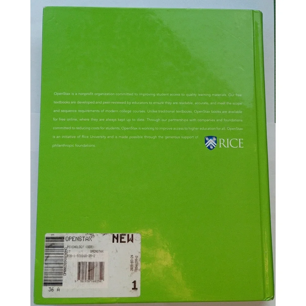 Psychology by OpenStax (Official Print Version, Hardcover full color)